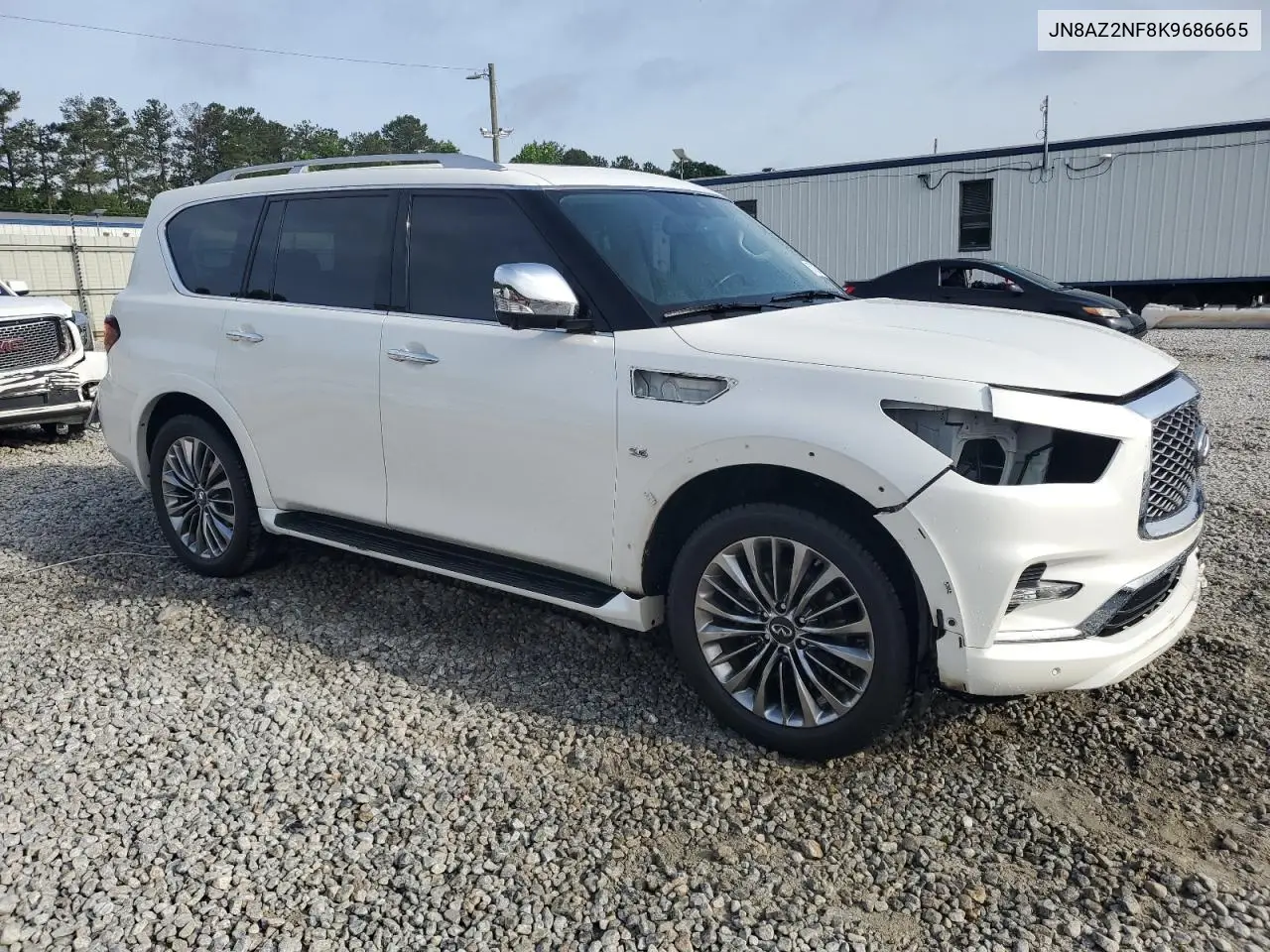 2019 Infiniti Qx80 Luxe VIN: JN8AZ2NF8K9686665 Lot: 57057575