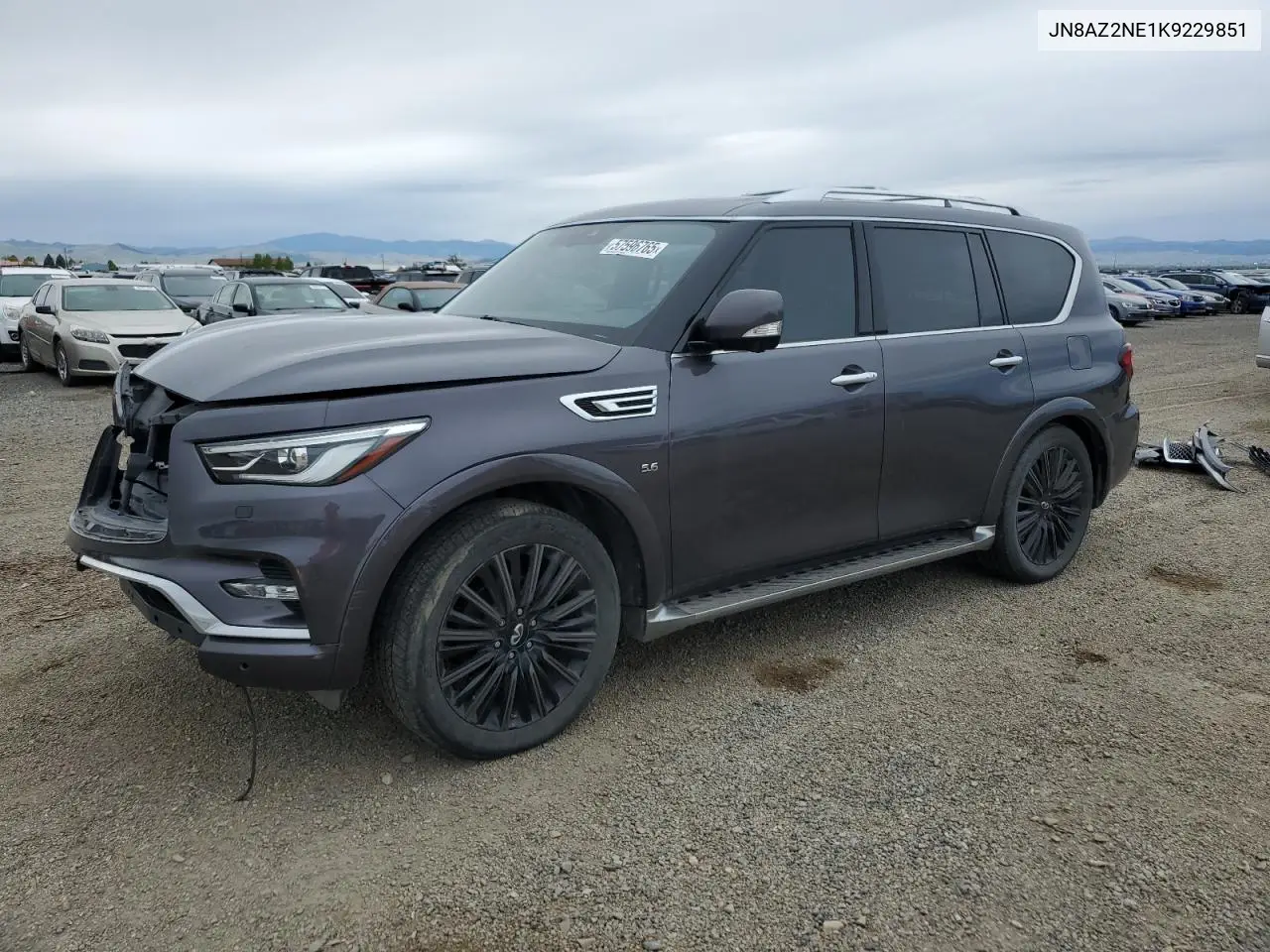 2019 Infiniti Qx80 Luxe VIN: JN8AZ2NE1K9229851 Lot: 57596765