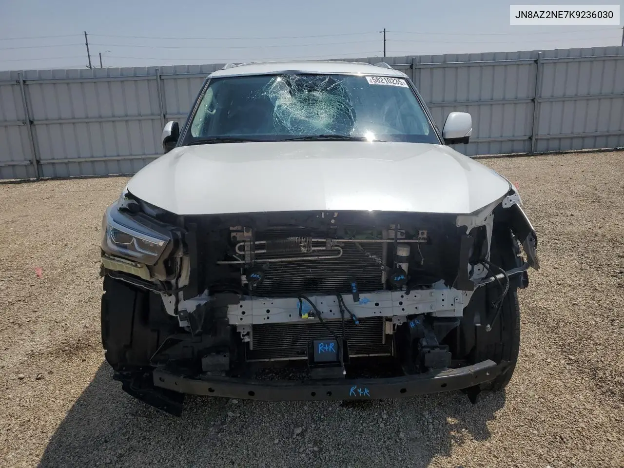 2019 Infiniti Qx80 Luxe VIN: JN8AZ2NE7K9236030 Lot: 58210235