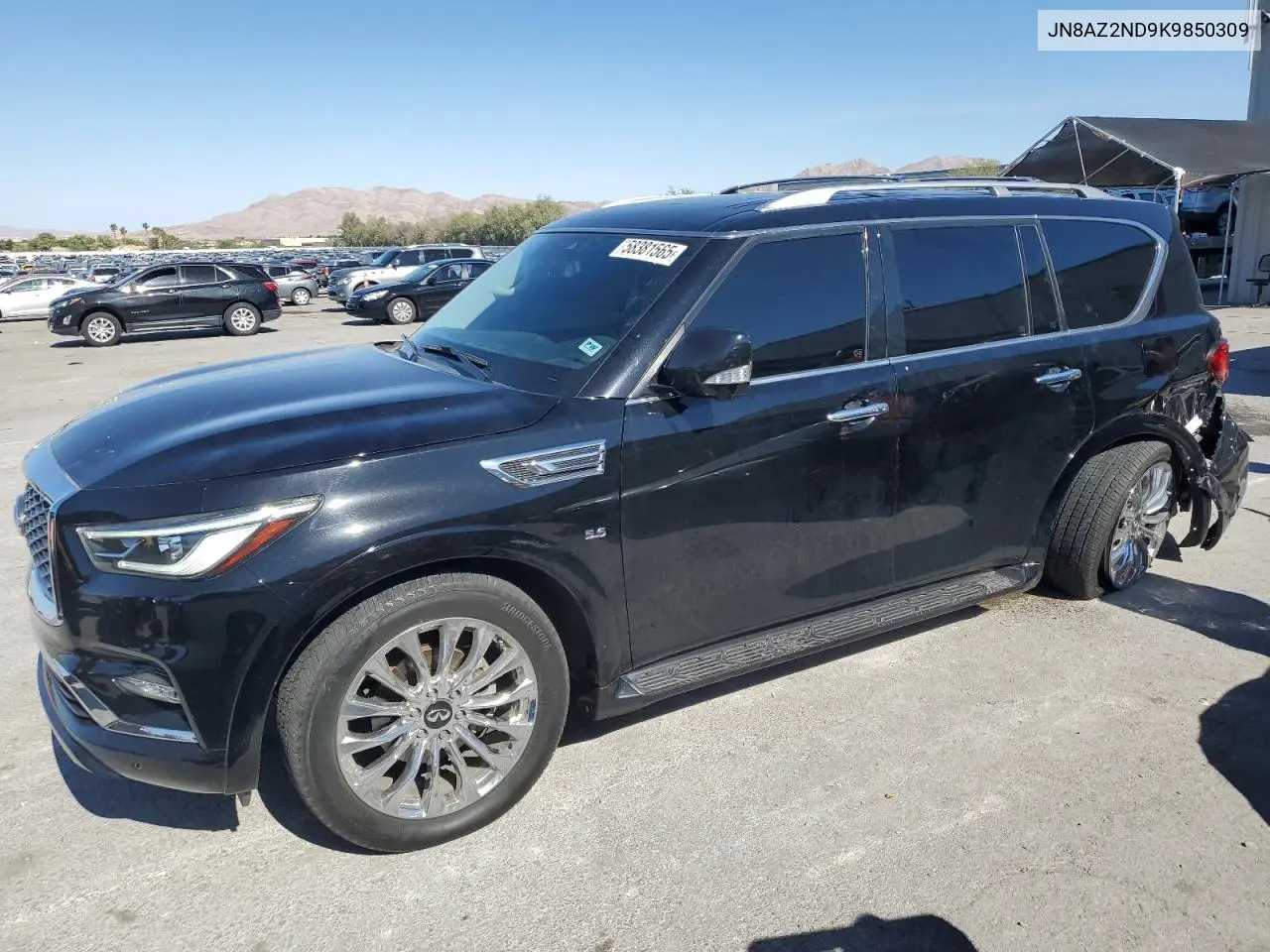 2019 Infiniti Qx80 Luxe VIN: JN8AZ2ND9K9850309 Lot: 58381565