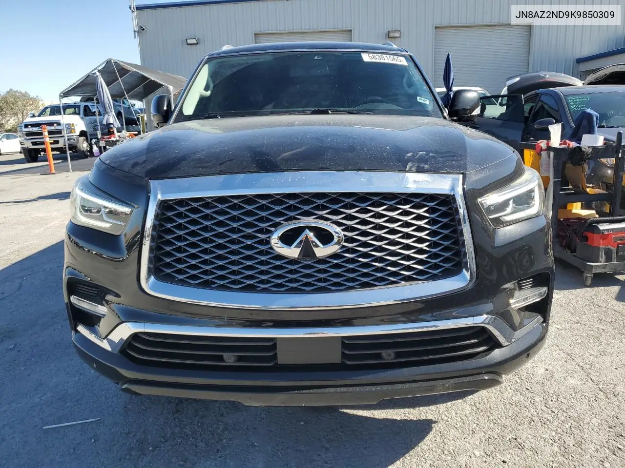 2019 Infiniti Qx80 Luxe VIN: JN8AZ2ND9K9850309 Lot: 58381565