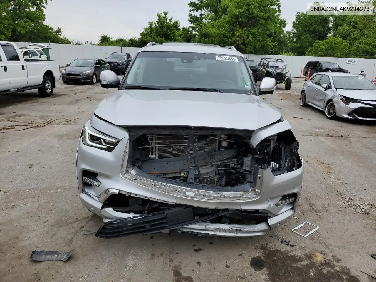 2019 Infiniti Qx80 Luxe VIN: JN8AZ2NE4K9234378 Lot: 58625335