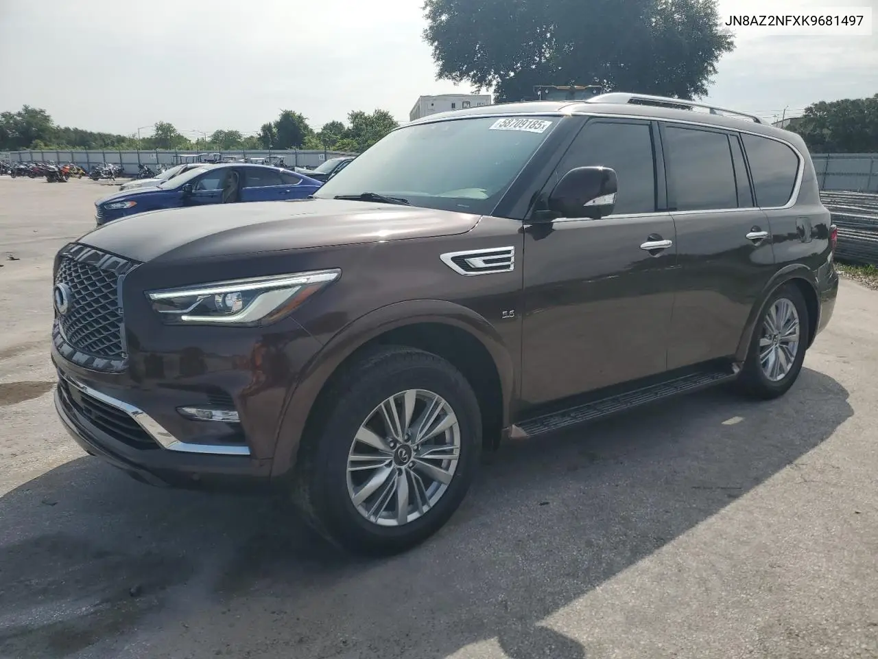 2019 Infiniti Qx80 Luxe VIN: JN8AZ2NFXK9681497 Lot: 58709185