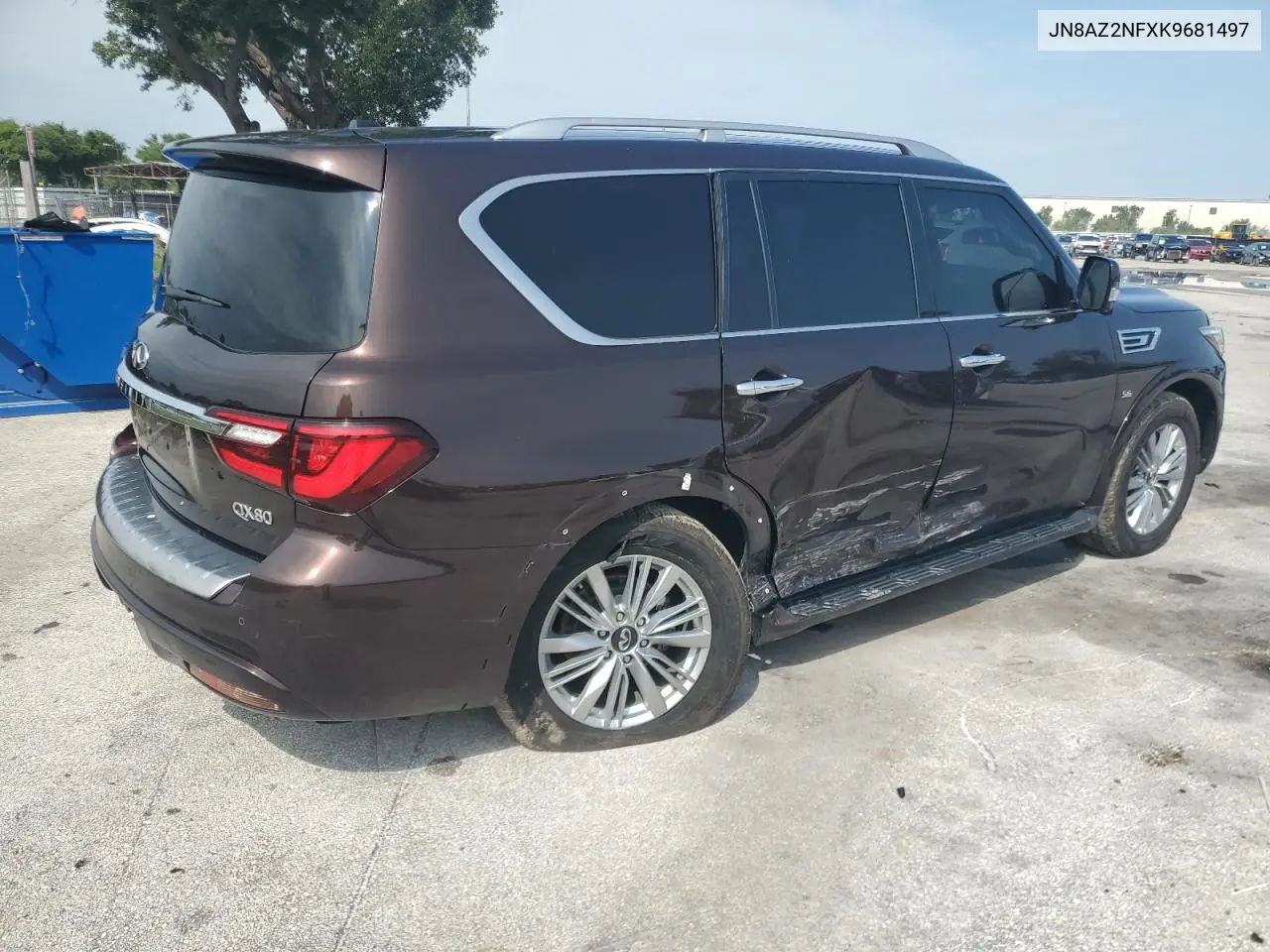 2019 Infiniti Qx80 Luxe VIN: JN8AZ2NFXK9681497 Lot: 58709185