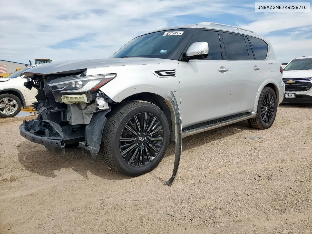 2019 Infiniti Qx80 Luxe VIN: JN8AZ2NE7K9238716 Lot: 60519855