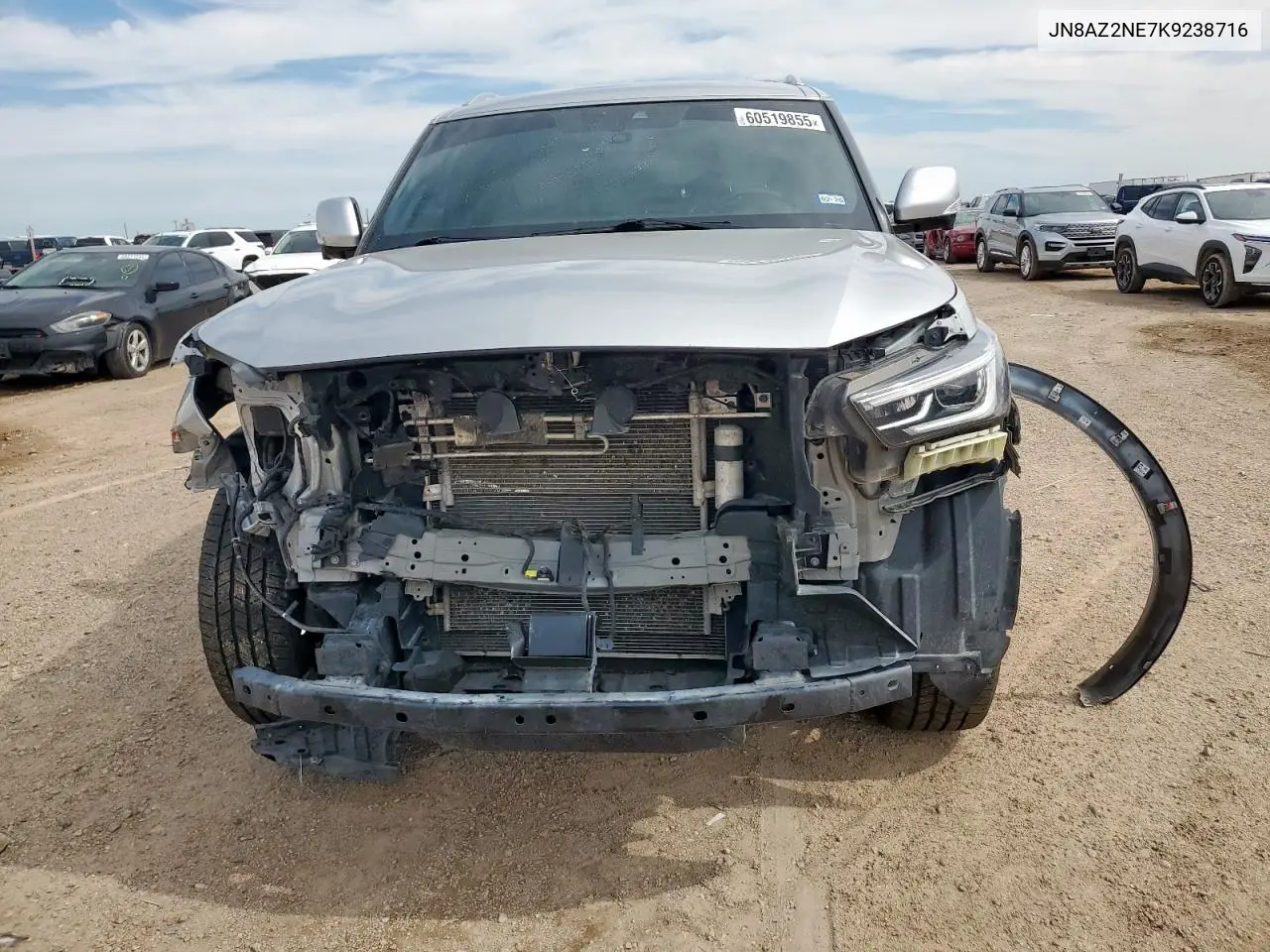 2019 Infiniti Qx80 Luxe VIN: JN8AZ2NE7K9238716 Lot: 60519855