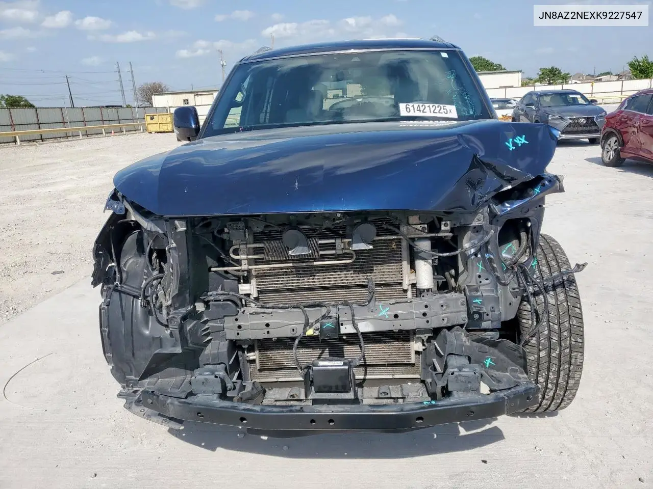2019 Infiniti Qx80 Luxe VIN: JN8AZ2NEXK9227547 Lot: 61421225