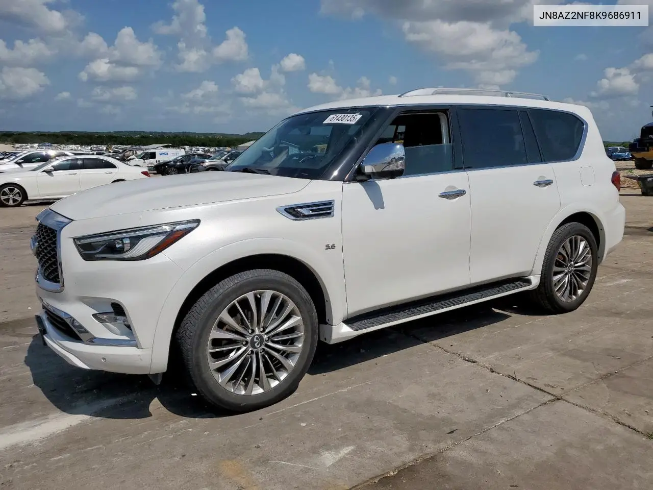 2019 Infiniti Qx80 Luxe VIN: JN8AZ2NF8K9686911 Lot: 61430135