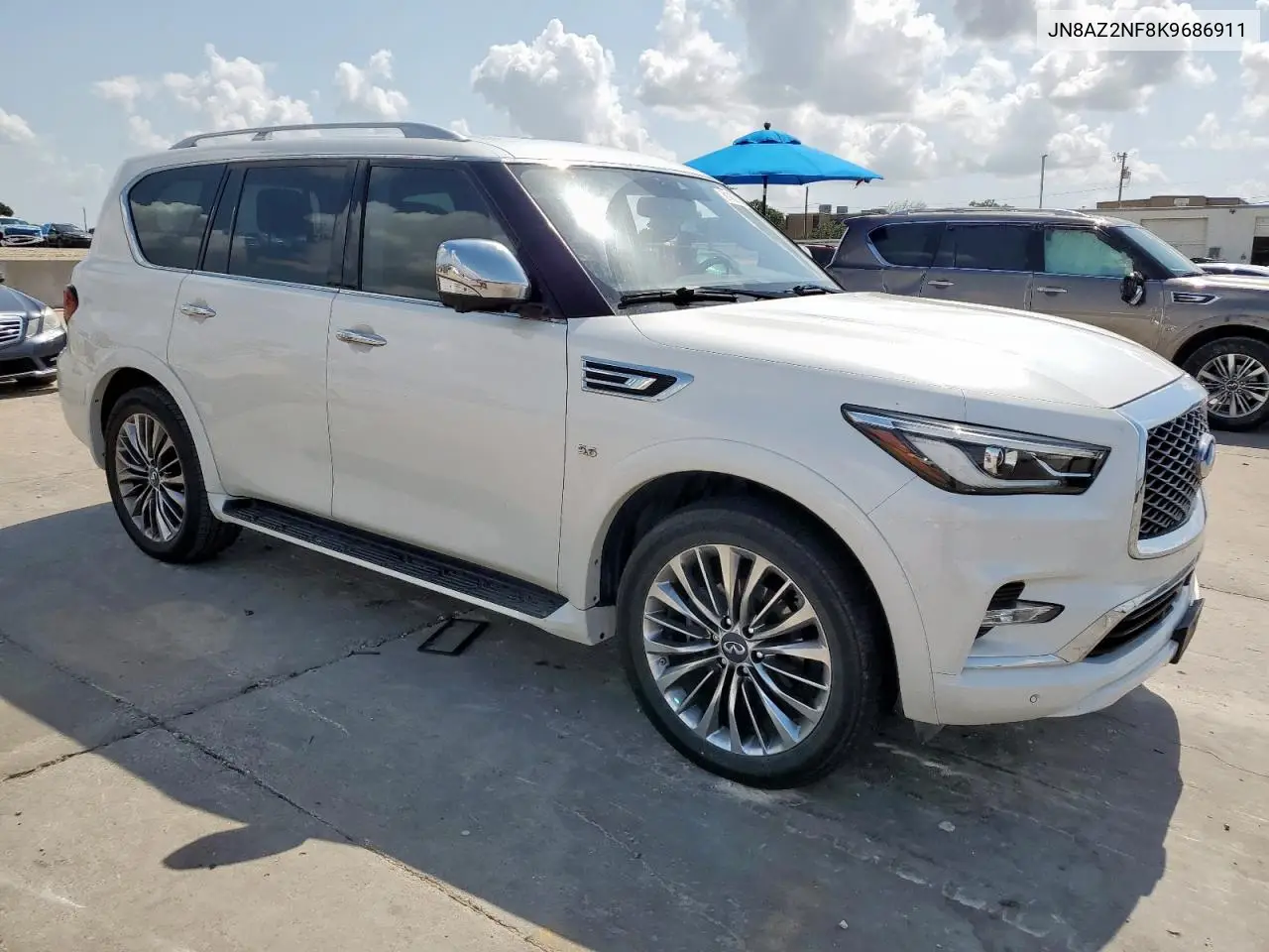 2019 Infiniti Qx80 Luxe VIN: JN8AZ2NF8K9686911 Lot: 61430135