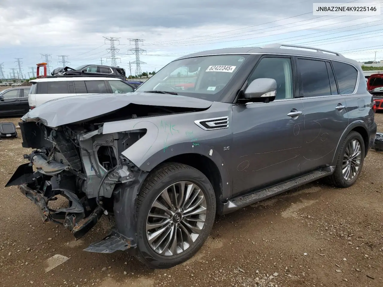 2019 Infiniti Qx80 Luxe VIN: JN8AZ2NE4K9225146 Lot: 62422345