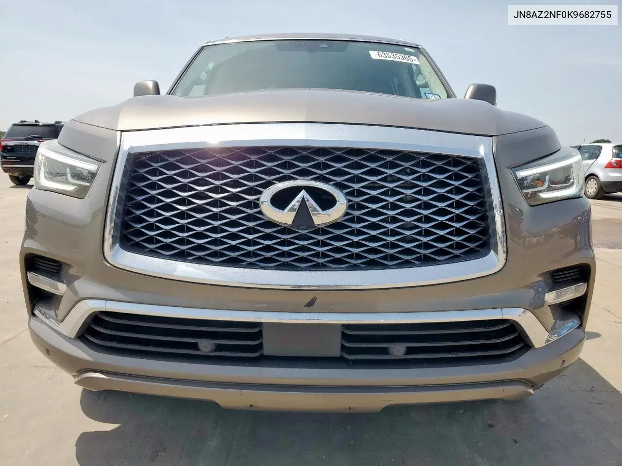 2019 Infiniti Qx80 Luxe VIN: JN8AZ2NF0K9682755 Lot: 63535365