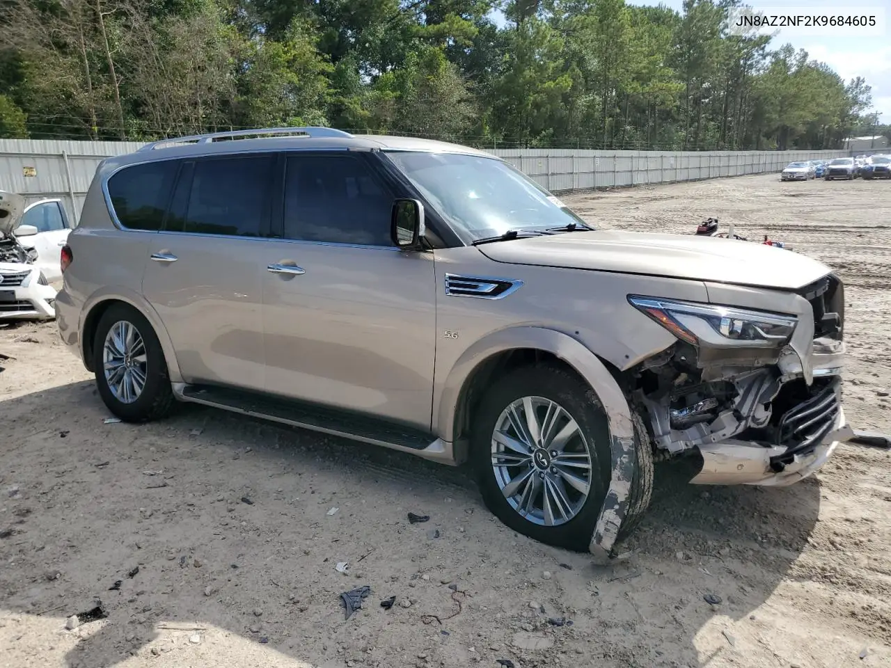 2019 Infiniti Qx80 Luxe VIN: JN8AZ2NF2K9684605 Lot: 64597655