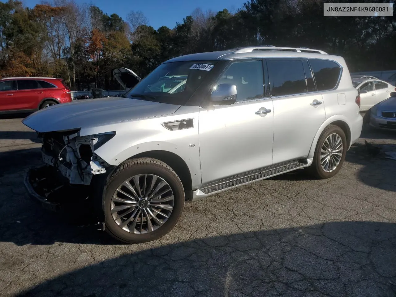 2019 Infiniti Qx80 Luxe VIN: JN8AZ2NF4K9686081 Lot: 82688514