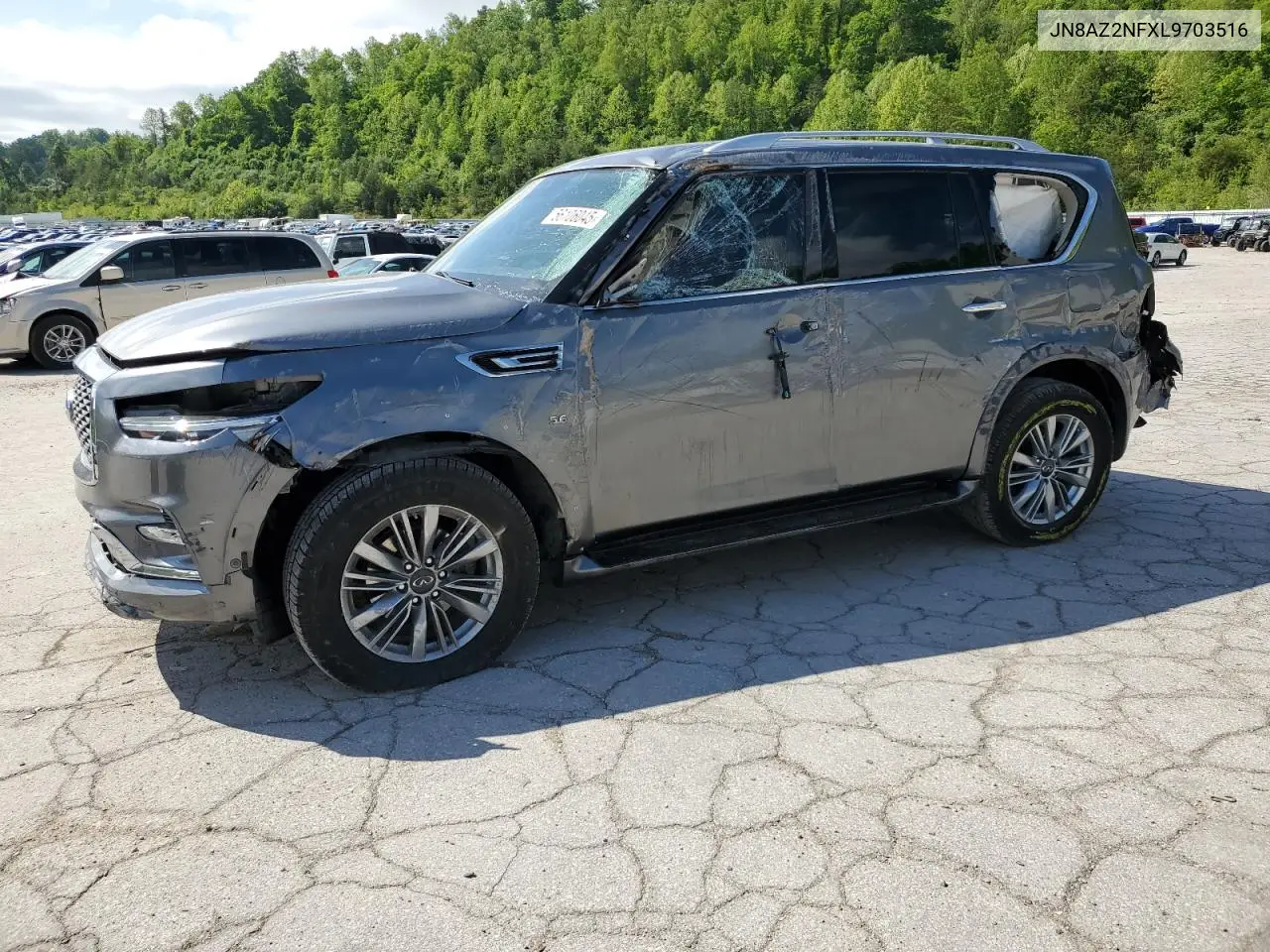2020 Infiniti Qx80 Luxe VIN: JN8AZ2NFXL9703516 Lot: 56106045