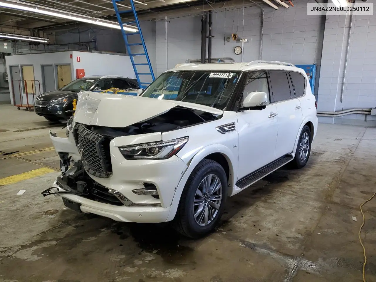 2020 Infiniti Qx80 Luxe VIN: JN8AZ2NE0L9250112 Lot: 56977215