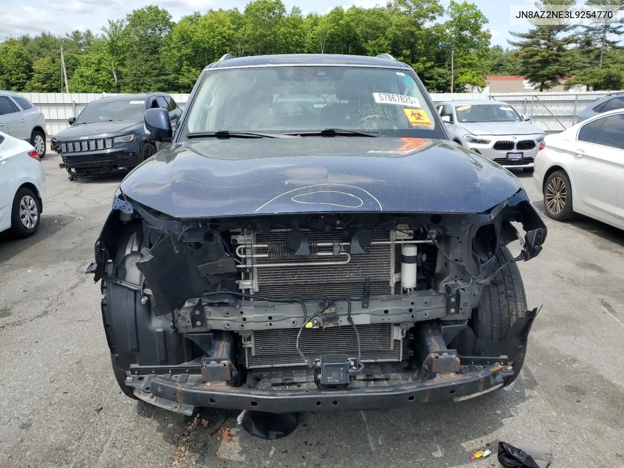 2020 Infiniti Qx80 Luxe VIN: JN8AZ2NE3L9254770 Lot: 57867825
