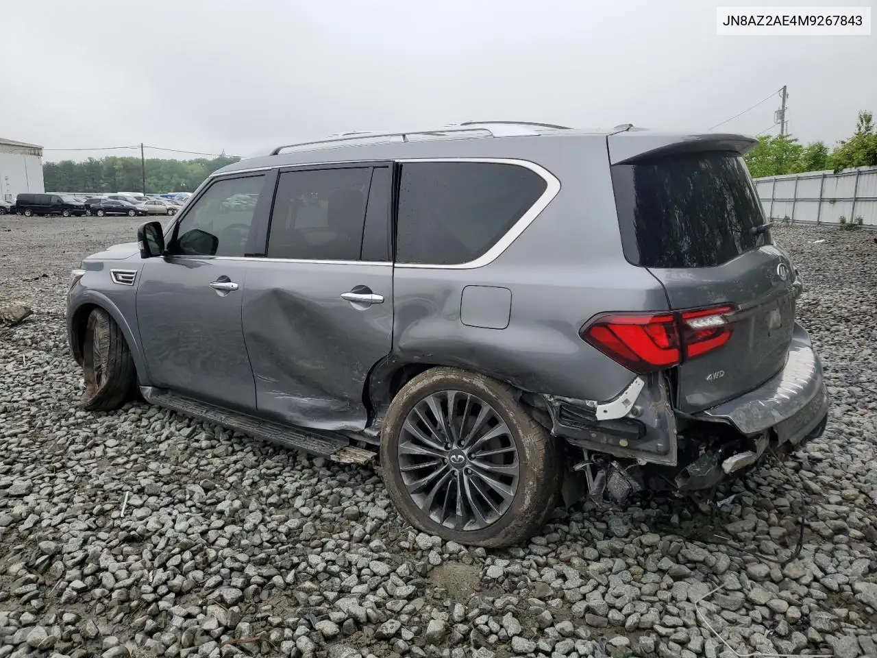 2021 Infiniti Qx80 Luxe VIN: JN8AZ2AE4M9267843 Lot: 56182095