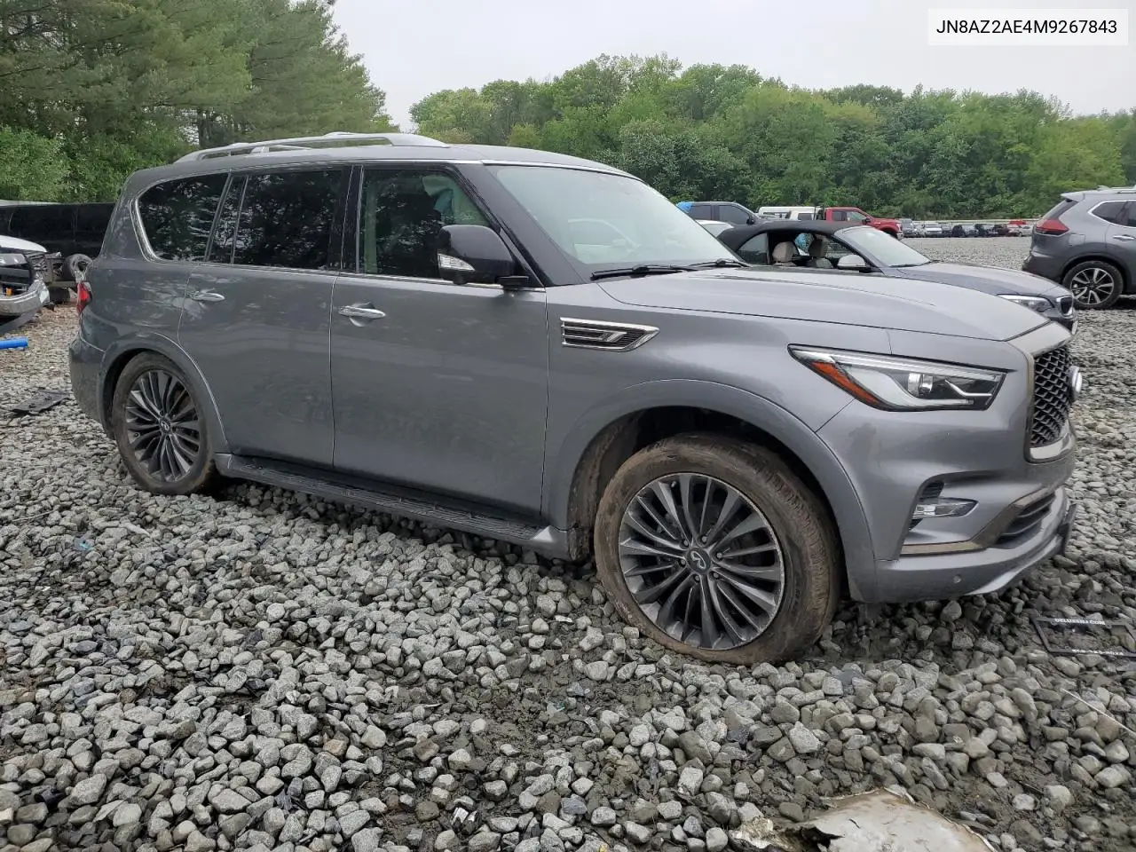 2021 Infiniti Qx80 Luxe VIN: JN8AZ2AE4M9267843 Lot: 56182095