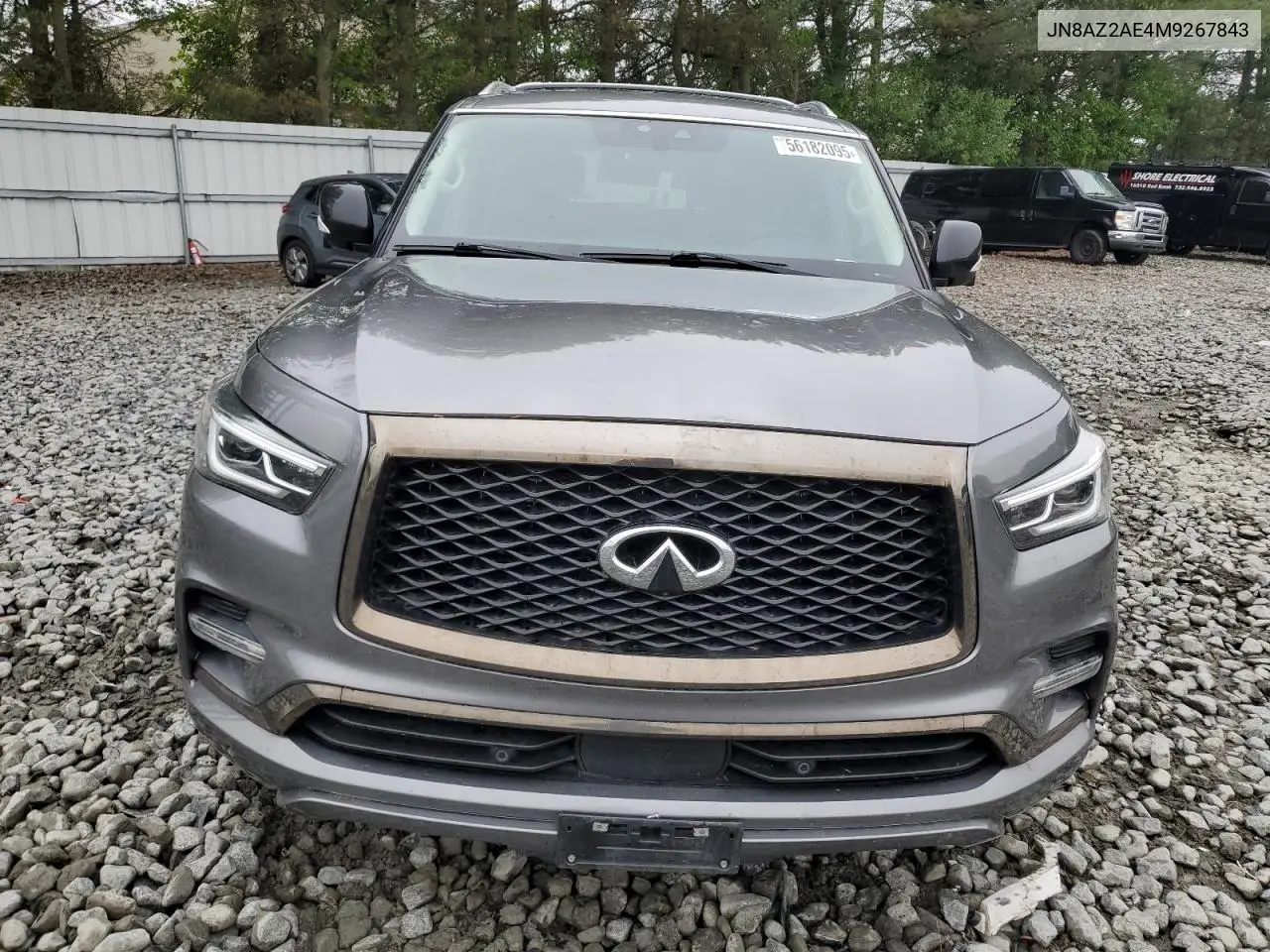 2021 Infiniti Qx80 Luxe VIN: JN8AZ2AE4M9267843 Lot: 56182095
