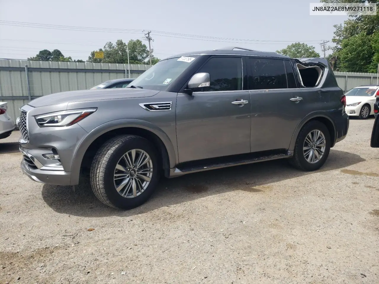 2021 Infiniti Qx80 Luxe VIN: JN8AZ2AE8M9271118 Lot: 57033195