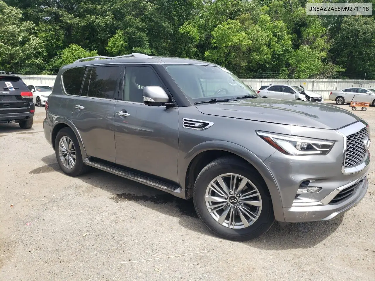 2021 Infiniti Qx80 Luxe VIN: JN8AZ2AE8M9271118 Lot: 57033195