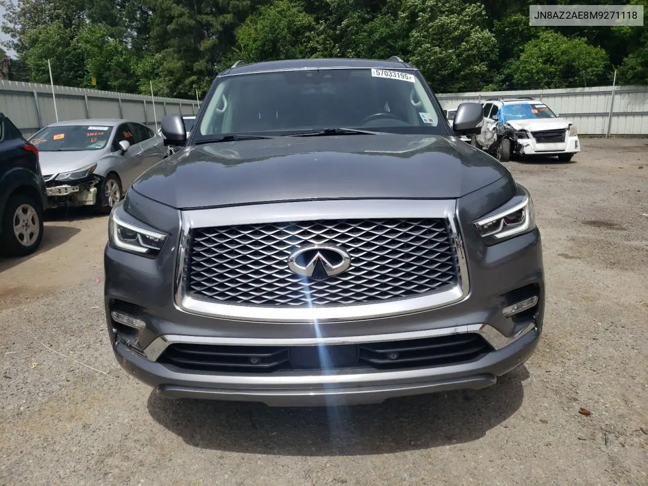 2021 Infiniti Qx80 Luxe VIN: JN8AZ2AE8M9271118 Lot: 57033195