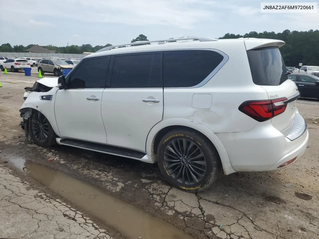 2021 Infiniti Qx80 Luxe VIN: JN8AZ2AF6M9720661 Lot: 62293295