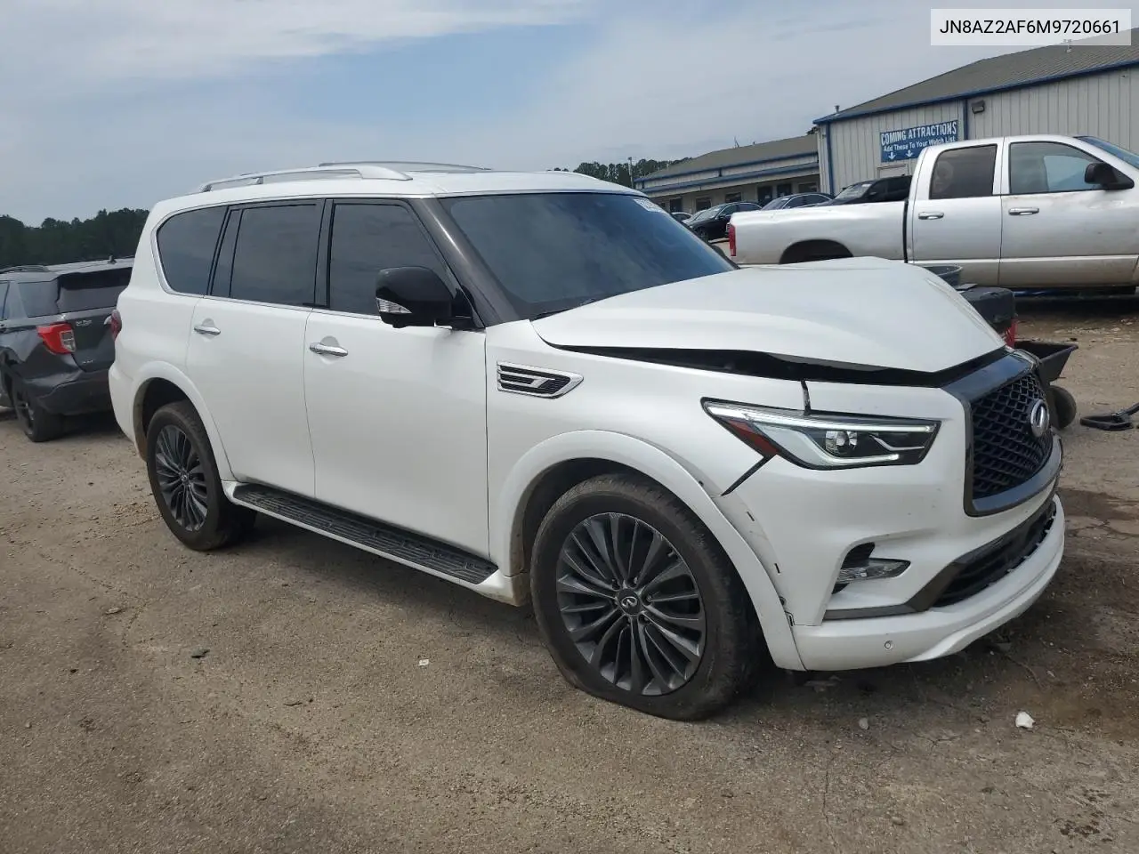 2021 Infiniti Qx80 Luxe VIN: JN8AZ2AF6M9720661 Lot: 62293295