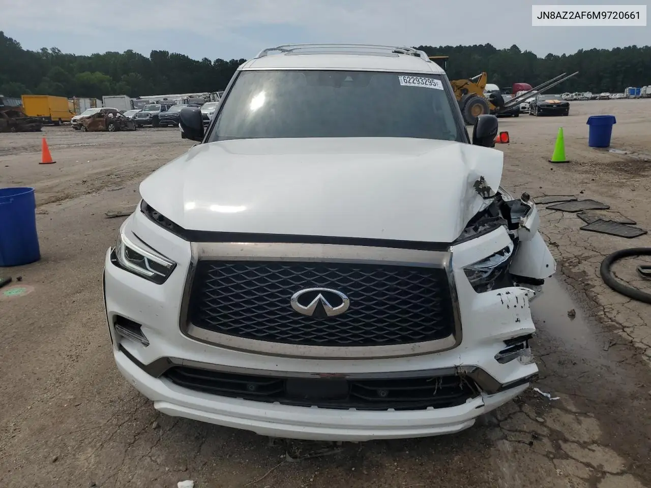 2021 Infiniti Qx80 Luxe VIN: JN8AZ2AF6M9720661 Lot: 62293295