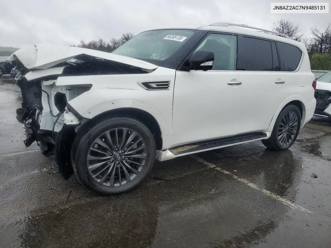 2022 Infiniti Qx80 Luxe VIN: JN8AZ2AC7N9485131 Lot: 56365135