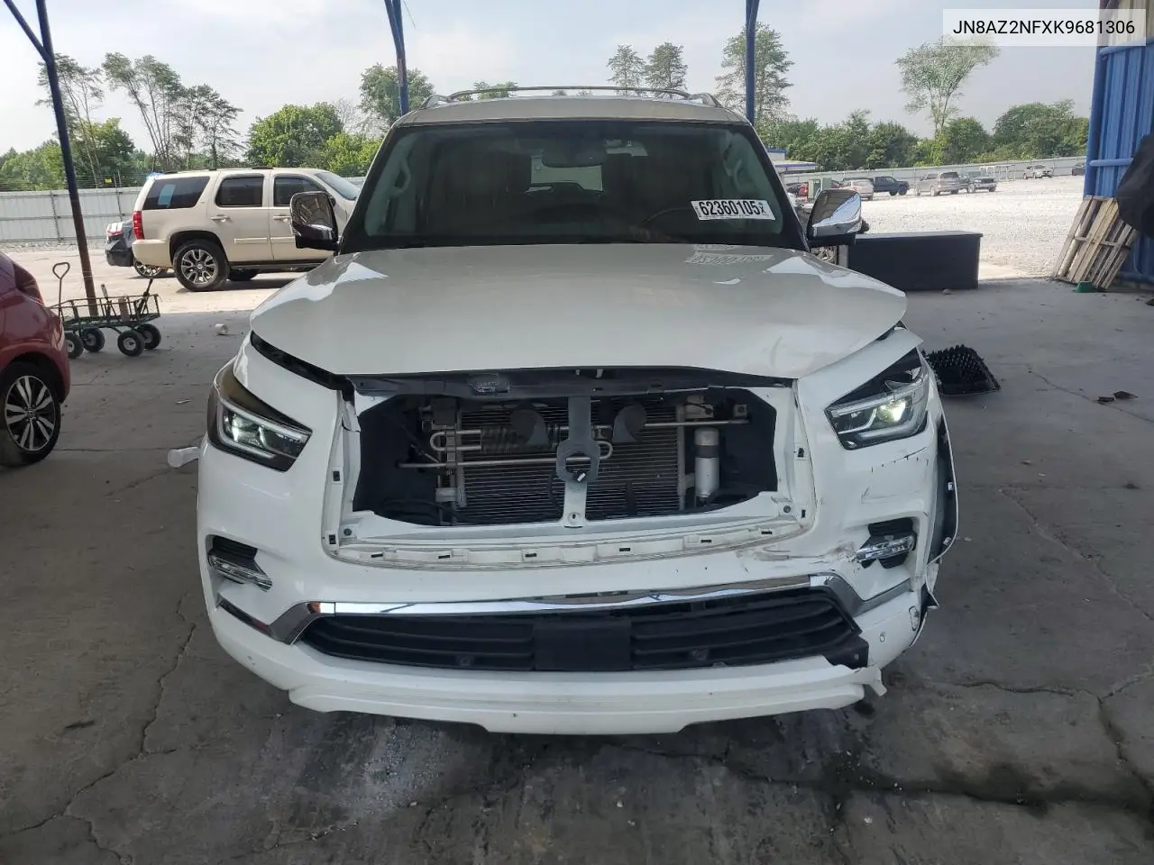 2022 Infiniti Qx80 Luxe VIN: JN8AZ2NFXK9681306 Lot: 62360105