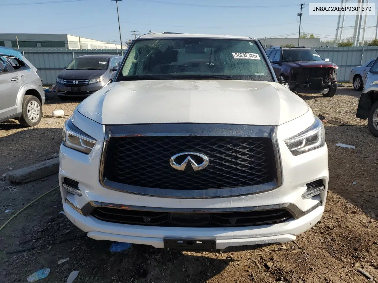 2023 Infiniti Qx80 Luxe VIN: JN8AZ2AE6P9301379 Lot: 56292385