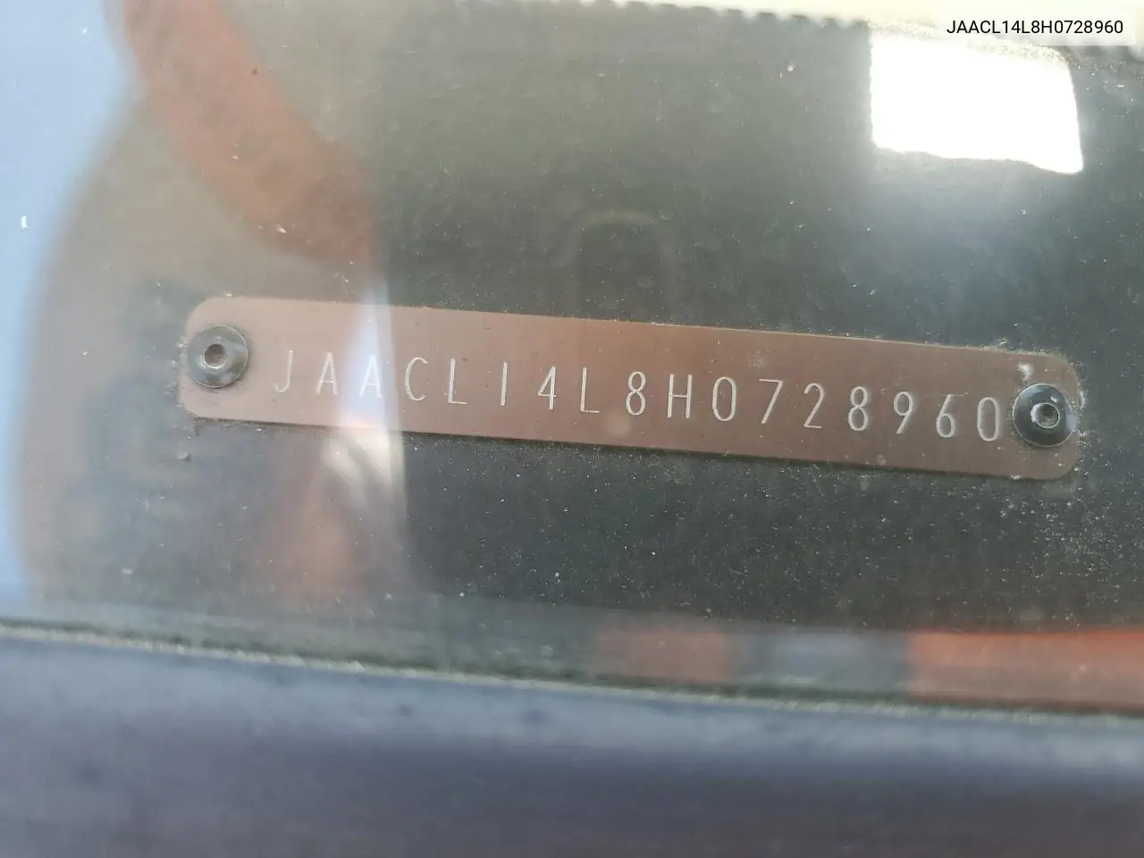 1987 Isuzu Pup Long Bed VIN: JAACL14L8H0728960 Lot: 62285875