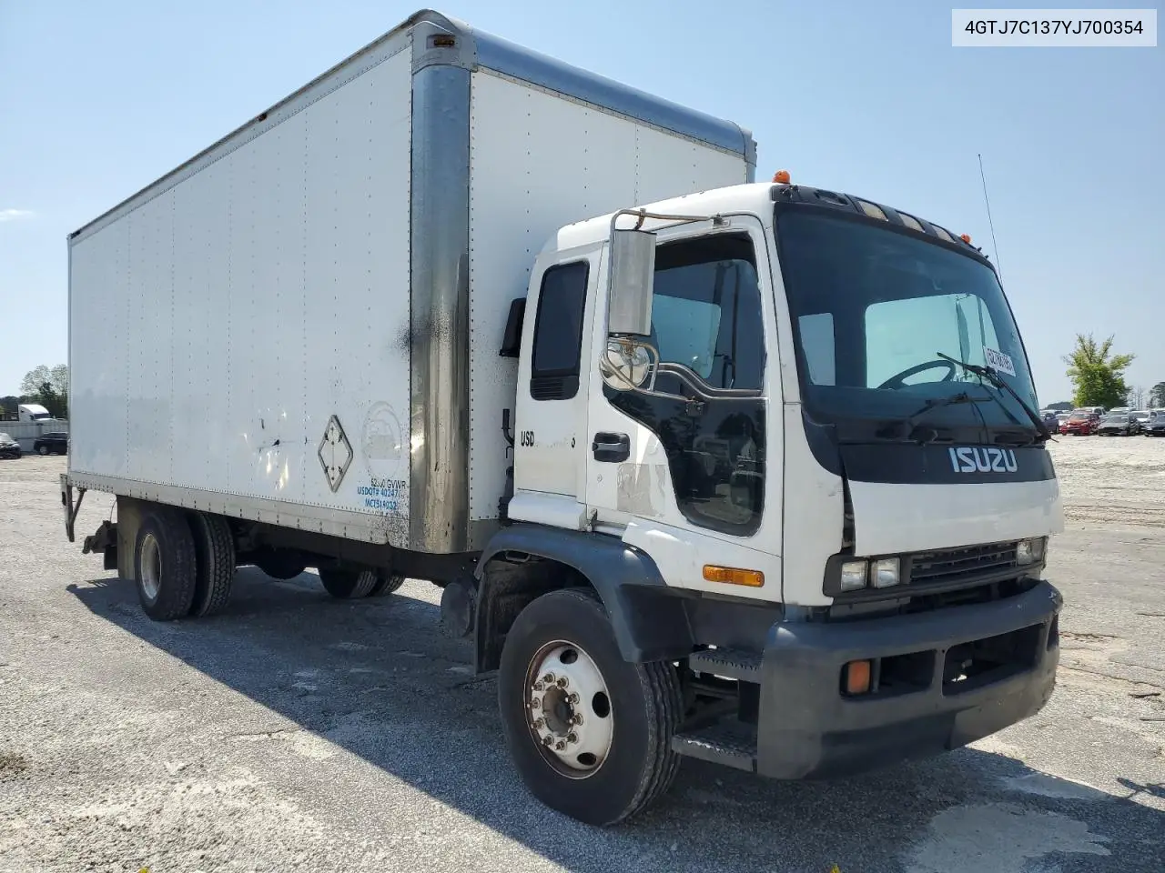 2000 Isuzu Ftr VIN: 4GTJ7C137YJ700354 Lot: 52788195