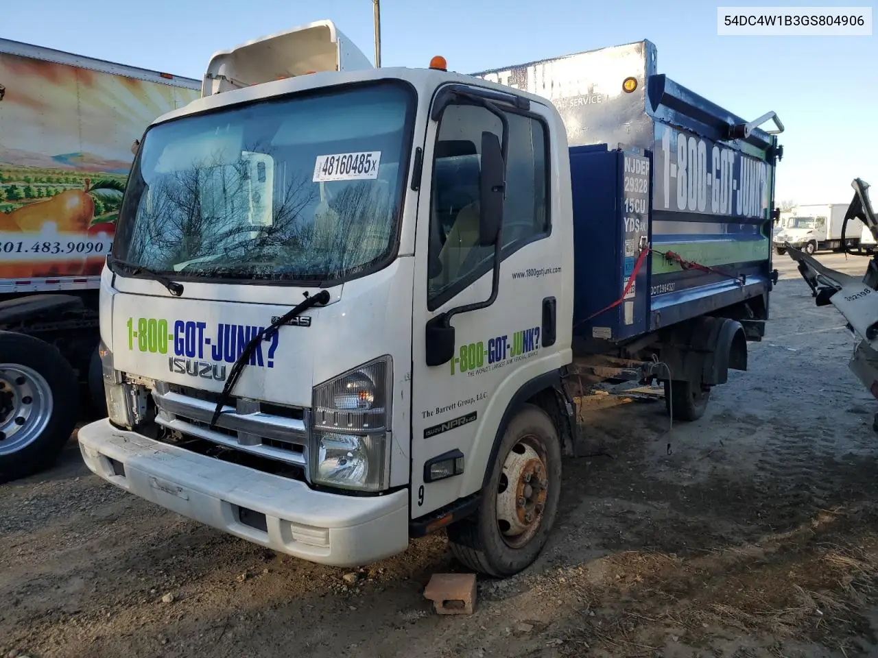 2016 Isuzu Npr Hd VIN: 54DC4W1B3GS804906 Lot: 48160485