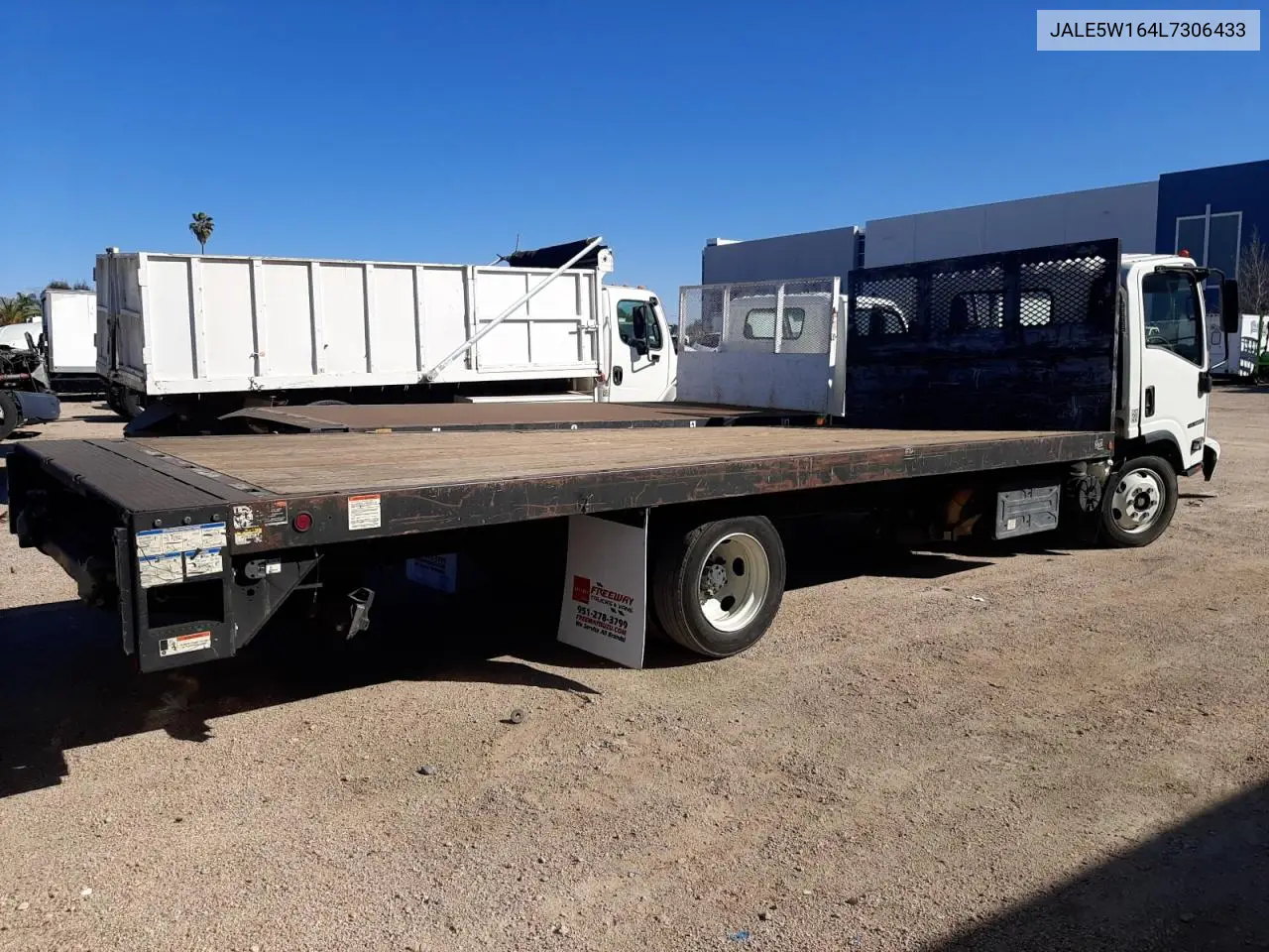 2020 Isuzu Nrr Flat Bed Truck VIN: JALE5W164L7306433 Lot: 46886345
