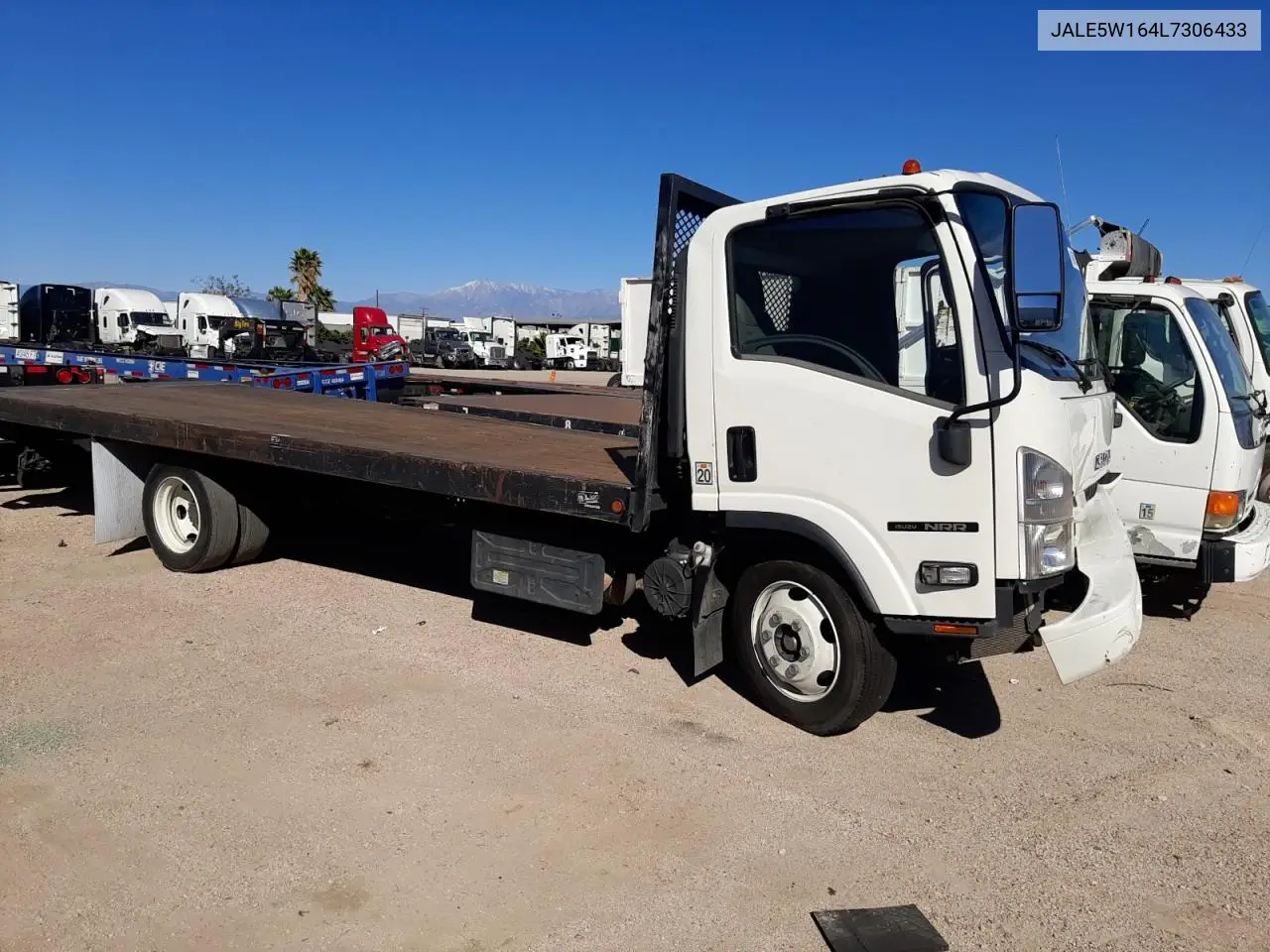 2020 Isuzu Nrr Flat Bed Truck VIN: JALE5W164L7306433 Lot: 46886345