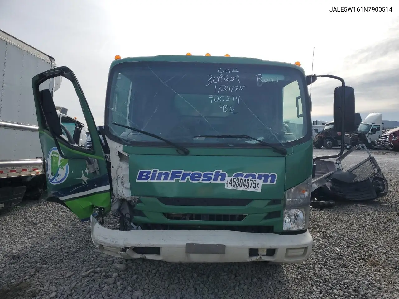2022 Isuzu Nqr VIN: JALE5W161N7900514 Lot: 45304575
