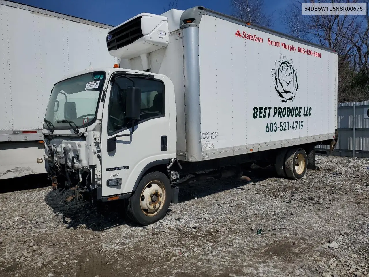 2022 Isuzu Nrr VIN: 54DE5W1L5NSR00676 Lot: 51907235