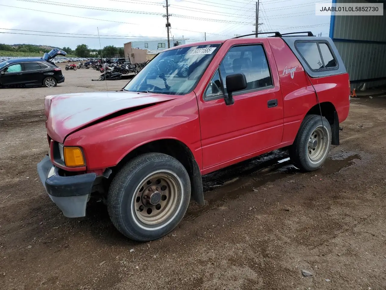 1990 Isuzu Amigo VIN: JAABL01L0L5852730 Lot: 60371585
