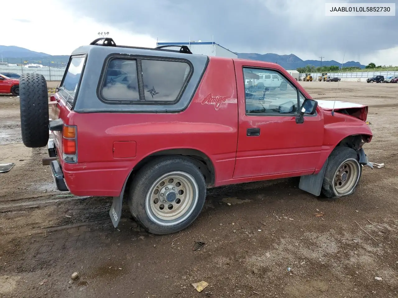 1990 Isuzu Amigo VIN: JAABL01L0L5852730 Lot: 60371585