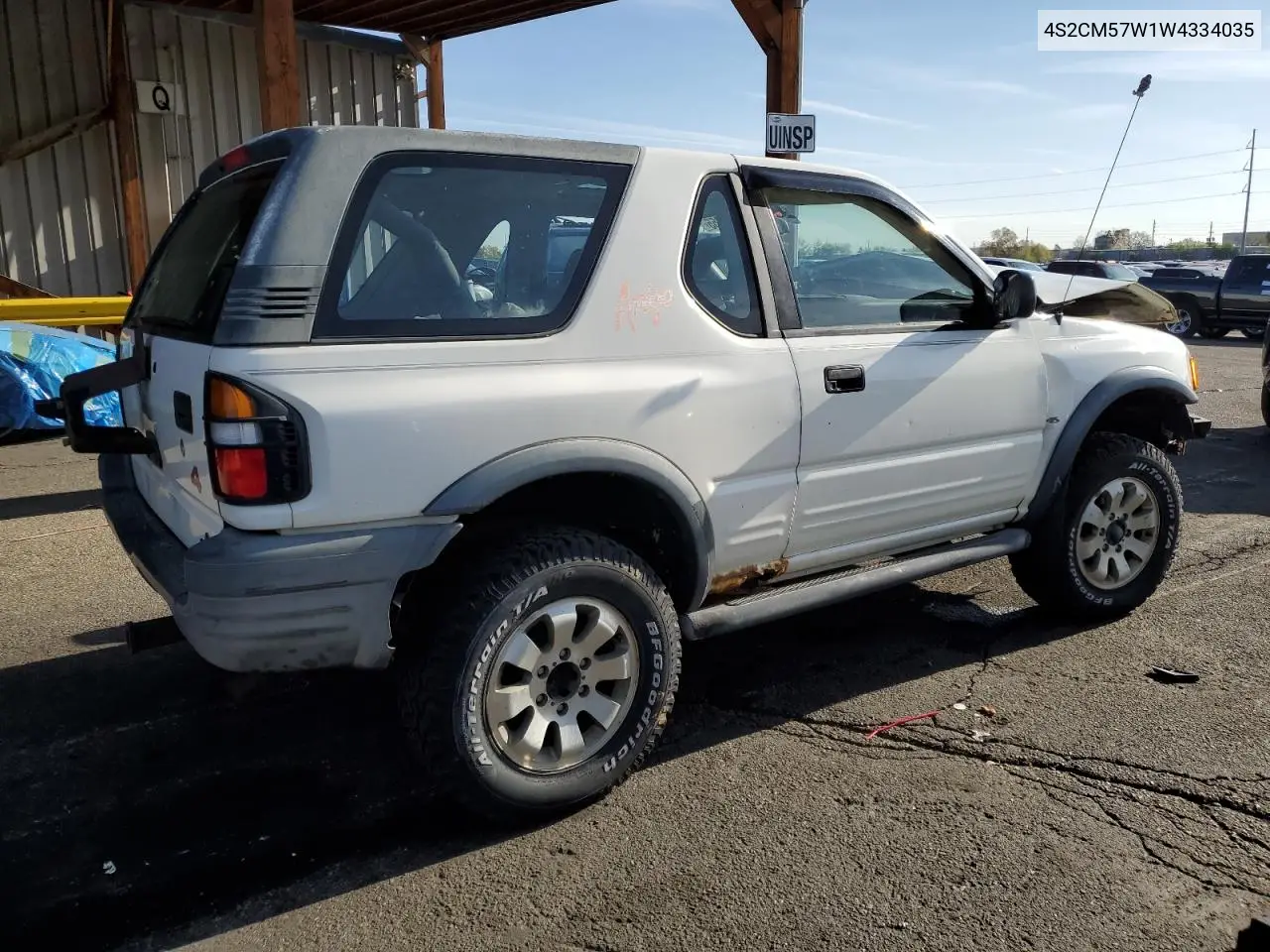 1998 Isuzu Amigo VIN: 4S2CM57W1W4334035 Lot: 54359355