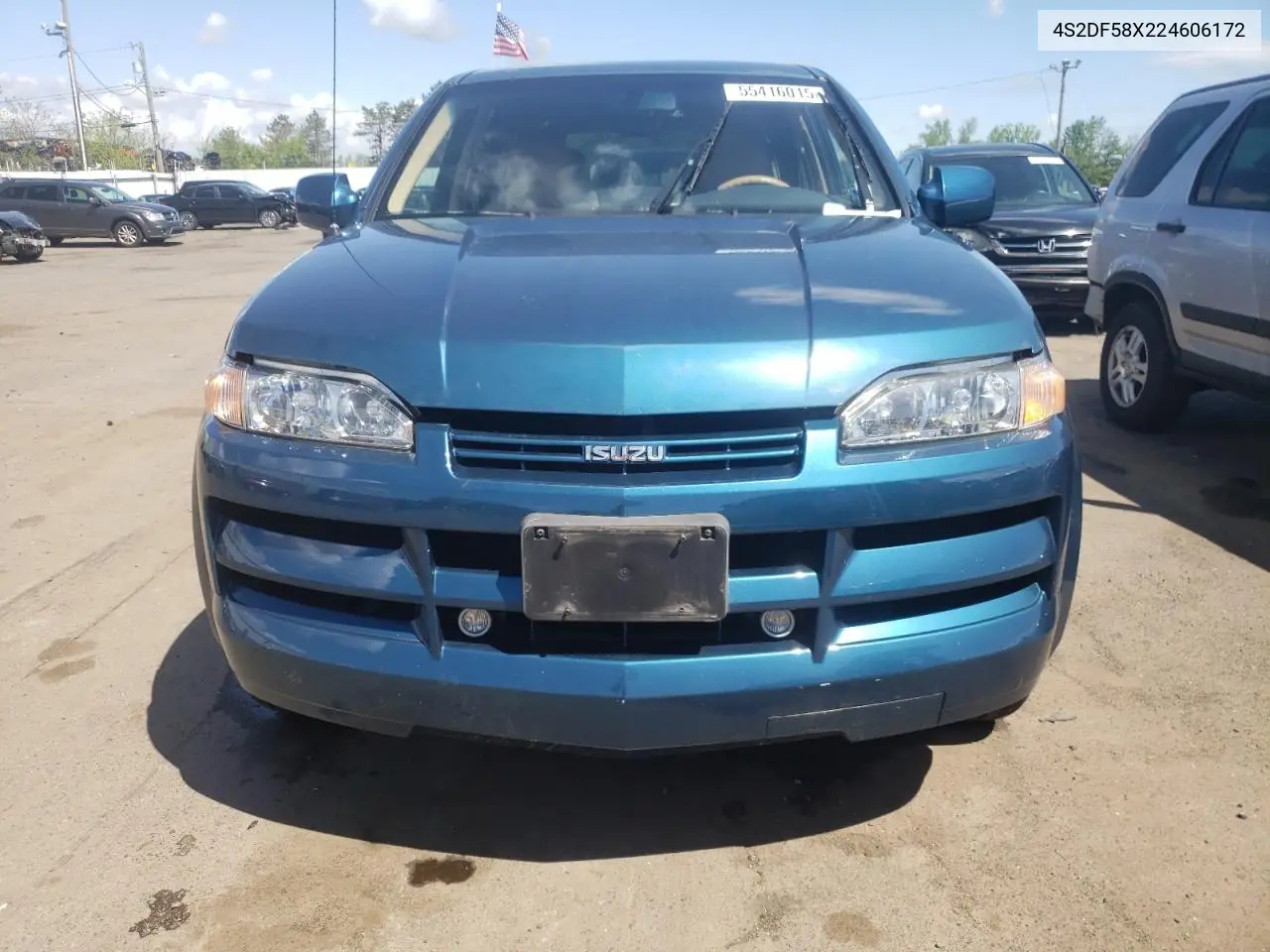 2002 Isuzu Axiom Xs VIN: 4S2DF58X224606172 Lot: 55416015