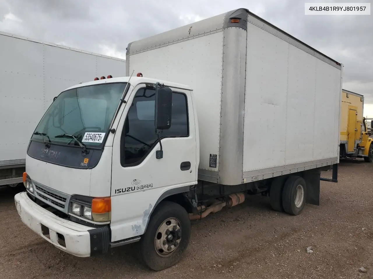 2000 Isuzu Npr VIN: 4KLB4B1R9YJ801957 Lot: 53540675