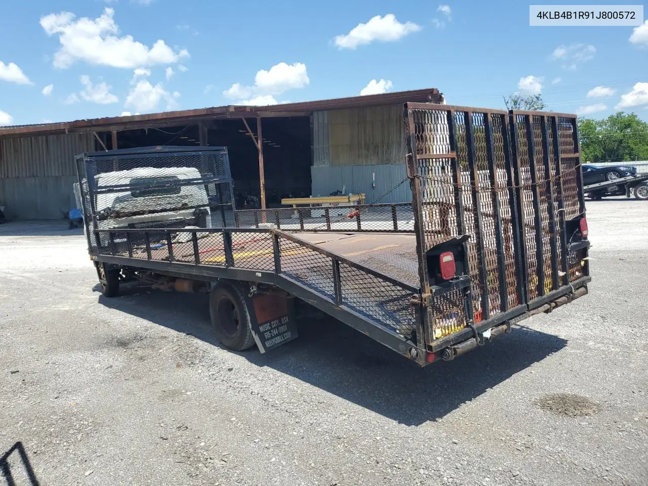 2001 Isuzu Npr VIN: 4KLB4B1R91J800572 Lot: 63245945