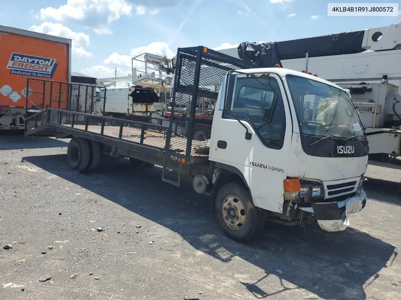 2001 Isuzu Npr VIN: 4KLB4B1R91J800572 Lot: 63245945