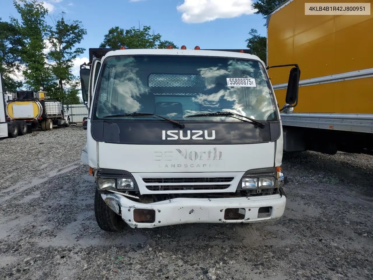 2002 Isuzu Npr VIN: 4KLB4B1R42J800951 Lot: 55808875