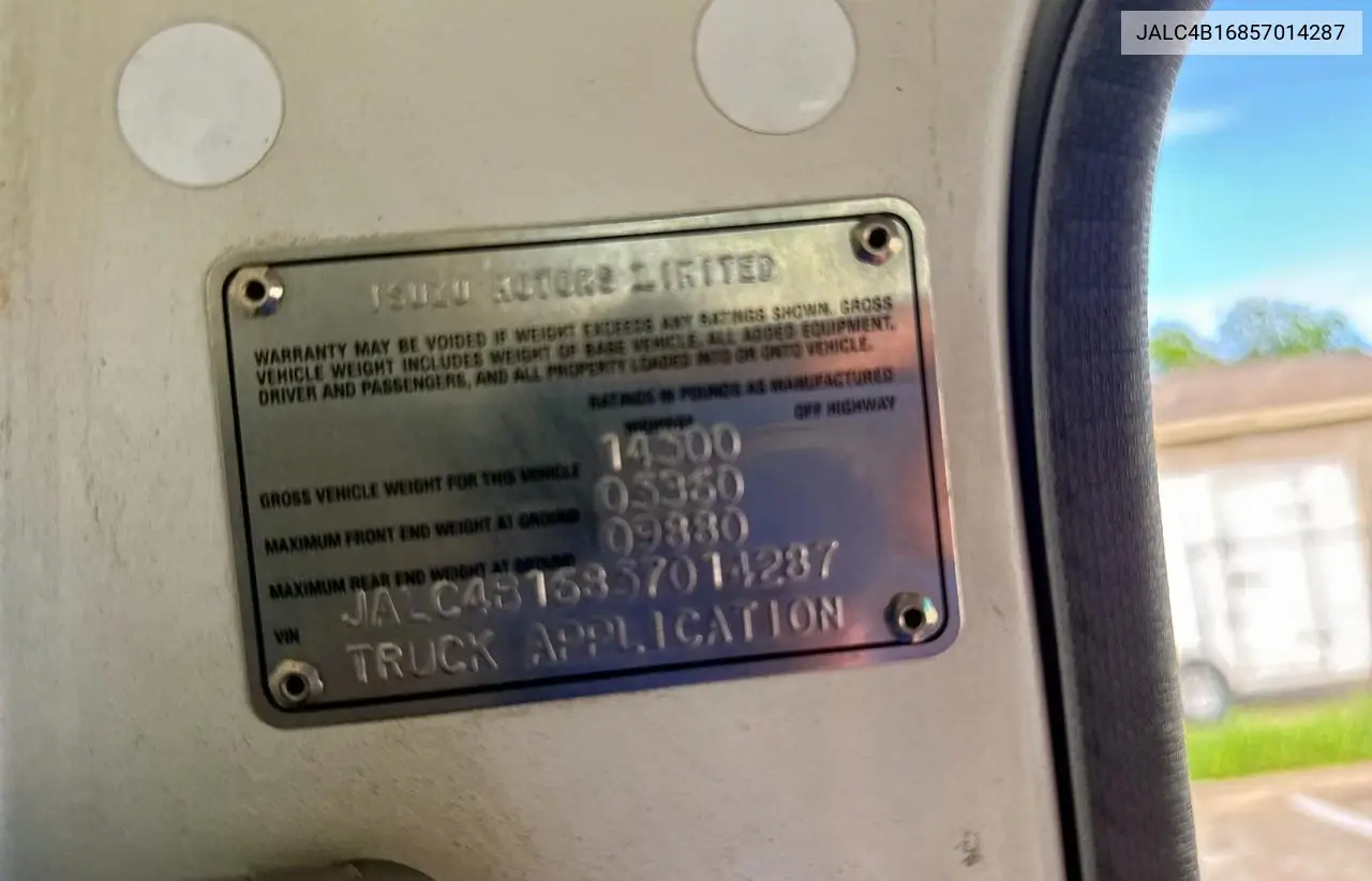 2005 Isuzu Npr VIN: JALC4B16857014287 Lot: 56603515