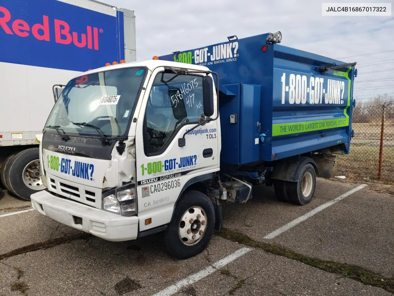 2006 Isuzu Npr VIN: JALC4B16867017322 Lot: 51846075