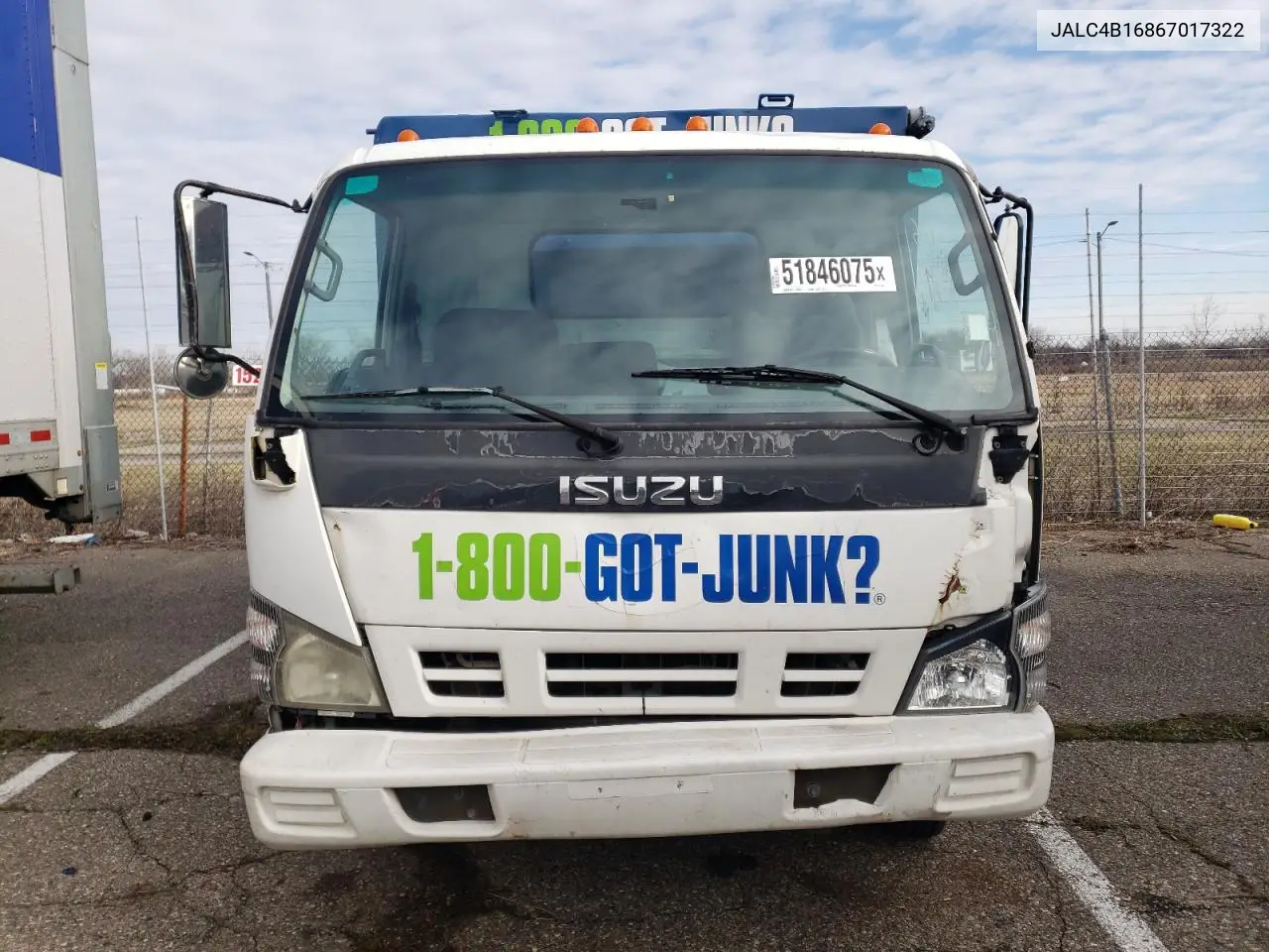 2006 Isuzu Npr VIN: JALC4B16867017322 Lot: 51846075